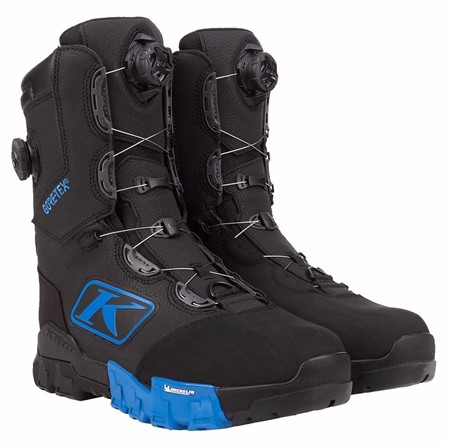 Klim Adrenaline Pro GTX BOA Boot 9 Black Electric Blue Lemonade