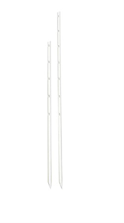 Stjärnprofilstolpe 150cm VIT