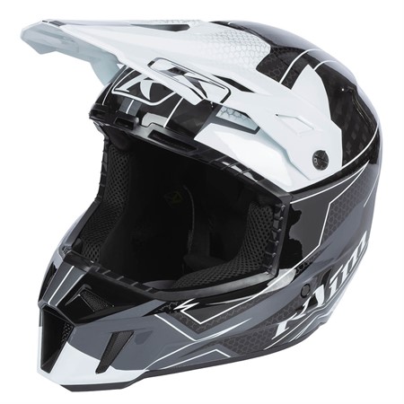 Klim F3 Carbon Helmet ECE LG Velocity Black - White